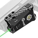 CVLIFE Picatinny Green Laser Sight Magnetic Charging Rechargeable Green Laser Beam for 21MM Picatinny Rail Mount, Low Profile Hunting Laser Sight with Ambidextrous Switches