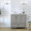 Destan 36" Bathroom Vanity With 2 Cabinets, 2 Drawers, and White Sink Top