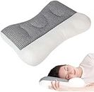 Super Ergonomic Pillow, Orthopedic Correction Repair Traction Contour Pillow Sleeping Pillow, Neck and Shoulder Pain Pillow for All Sleeping Positions (White Gray,2023 Updated ，29 * 18.9in)