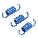 Clutch Springs Tuning Set 3 Pieces Steel Alloy Motorcycle Clutch Spring Blue 1500 PRM for Replacement for 50cc GY6 Scooter QMB139