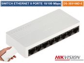 HIKVISION HUB DI RETE SWITCH ETHERNET 8 PORTE 10 / 100 Mbps DS-3E0108D-E