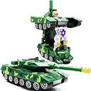 Galaxy Hi-Tech® Deformation Combat Electronic Robot Car Tank Deformation Robot Toy with Light, Music and Bump Function Tank Robot Toys for Boys/Toddler/Kids