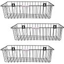 RAYVER CREATION® kitchen basket Wall Mounted Metal Wire Baskets for Kitchen Organization and Storage, Hanging storage Basket for fruit, cloth, vegetables and decor(pack of 3)
