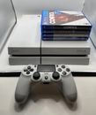 PlayStation 4 PS4 Launch Edition 500GB Glacier White Console w/4 Games READ DESC