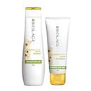 Biolage Smoothproof Professional 2-Step Regime Used in Salons | Shampoo + Conditioner for Frizz-Free Hair for up to 72 HRS | Enriched with Camellia Flowers | Natural & No Added Parabens (200ml + 98g)