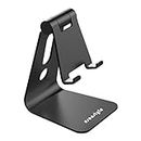 esonstyle Cell Phone Stand Tablet Stand, [Updated Version] Aluminum Stand Holder Tablet Stand for 4-10 inch Mobile Phone and Tablet (Adjust Stand)