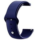 AONES Silicone Belt Watch Strap Compatible for Lg The Real Watch W150 Smart Watch Band Navy Blue