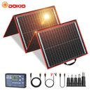 Dokio 160W Portable Foldable Solar Panel Kit For Solar Generator/Car Battery