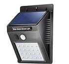 RIVET ENTERPRISE 20 LED Weatherproof Wireless Security Solar Light with Motion Sensor Wall Light and Lighting for Wall Patio Garden Landscape Deck Shed Lawn Light (Pack of 1)