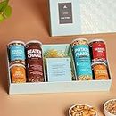 Omay Foods 7_Pcs Awesome Grow Kit Gift Box | Mother's Day Gift Hamper | Gift For Mom | Roasted Snacks, Plantable Seeds Set | Earth Day Gift Hamper | Corporate Gift Hamper | Healthy Snacks Hamper I Gifts for Birthday, Anniversary | Housewarming Gift Hamper