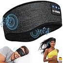 Auriculares Bluetooth para dormir, 5.0 Máscara para dormir con banda para la cabeza Bluetooth, Banda para la cabeza deportiva inalámbrica, Banda para la música, Banda para el sudor para entrenamiento