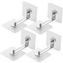 ATETO Furniture Fixture Screw Hook 7X7 Kids Protection Furniture Anchors Upgraded Furniture Straps Furniture Falling Anti Tip Straps for Child Safety Furniture Protector (Pack of 4)
