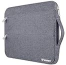 Bennett Khadi + Polyester Drax Laptops Bag Sleeve Case Cover Pouch for 15.6 inches 39cm Laptop Apple/Dell/Lenovo/ASUS/Hp/Samsung/Mi/MacBook/Ultrabook/Thinkpad/Idea pad/Surfacepro (Grey)