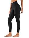 CRZ YOGA Women's Naked Feeling High Waist Workout Leggings-Soft Yoga Tight Workout Pants 25 Inches Black Small