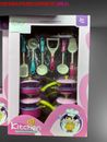 Kids Play Children's Toy Kitchen Cooking Utensils Pots Pans Accessories Set