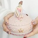 LOVE FOR YOU Gift Wrapped Ballet Dancer Music Box Jewellery Storage Box for Baby Girls Kids Sister Women Mum Daughter Granddaughter Niece Wife Girlfriend Friends Female Birthday Gifts