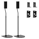Maozhren Stand for Bose Speaker Stands, OmniJewel Lifestyle 650, Surround 700, UB-20 II, UFS-20 CM520 ST525 ST520, Floor with Slideconnect Bracket, Pack of 2 Black