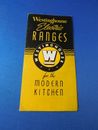 WESTINGHOUSE ELECTRIC RANGES SALES BROCHURE FLYER FOR THE MODERN KITCHEN STOVE