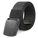 LXMY Work Belts for Men,Belts for Men,Adjustable Nylon Fabric Belt,No Metal Buckle, Fast Pass Through the Airport Security,Suitable for Anywhere