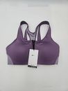 Nike Shape Womens SM High Support Padded Zip Front Sports Bra Purple DN4219-574