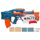 NERF Elite 2.0 Motoblitz Blaster with Scope, Motorized 10-Dart Blasting, Airblitz 6 Darts, 22 Darts, Outdoor Toys for 8 Year Old Boys & Girls, Multicolor (F5872)