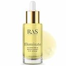 RAS Luxury Oils Illuminate Hydrating & brightening Eye Serum | Lightweight, Non-Greasy | For All Skin Types | Helps to Reduce Puffiness, Dark Circles | Contains Hyaluronic Acid & Rosehip Oil, 6ml
