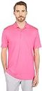adidas Golf Men's Performance Primegreen Polo Shirt, Solar Pink, Extra Large