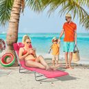 Outdoor Folding Reclining Beach Sun Patio Chaise Lounge Chair Pool Lawn Lounger