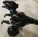 Robot de juguete electrónico robótico dinosaurio Wowwee Miposaur negro azul (sin bola)