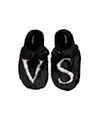 Victoria's Secret Closed Toe Faux Fur Slipper Color Black Size Small 5/6 New