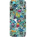 Casotec Plastic Crazy Design Hard Back Case Cover for Apple iPod Touch 6th Generation, Multi-Colored