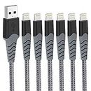 Arshcea 6pack 3.3FT(1M) iPhone Charger Cable for Apple Charger, MFi Certified iPhone Charger Lightning Cable Nylon Braided for iPhone 14-5