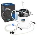 FIRSTINFO A1152US Patented 1.8L Vacuum Brake Bleeder Includes 4.9 ft Long Silicone Bleeding Hose with One-Way Check Valve + Oil Stopper Valve