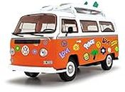 Dickie Toys 203776001 Retro VW Surfer Camper Van with Friction Drive 32 centimetre Scale 1:14