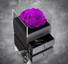 Preserved Rose with Necklace Mothers Day Gift, for Girlfriend or Wife 