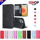 For iPhone XR XS Max XS X 8 7 6 5 S Plus Leather Flip Wallet Case Card Cover