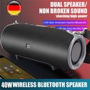 40W Tragbarer Wireless Bluetooth Lautsprecher Subwoofer SD Musicbox Stereo FM DE