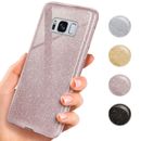 Glitzer Handyhülle für Samsung Galaxy S8 Schutzhülle Strass Silikon HD Glitter