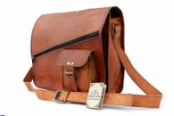 Goat Leather best deal messenger Real satchel bag genuine Laptop brown briefcase