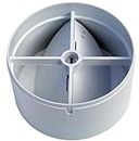 100mm In-line Extractor Fan Vent Back Draught Shutter With One Spring And Two Flaps