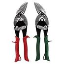 MIDWEST Aviation Snip - Left and Right Cut Offset Stainless Steel Cutting Shears with Forged Blade & KUSH'N-POWER Comfort Grips - MWT-SS6510C