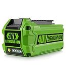 AYTXTG 40V 6.5Ah 29462 29472 Battery Replacement for 40V Greenworks Battery Compatible with Greenworks 40V Lithium-Ion Battery 29252 20202 22262 40V G-MAX Battery