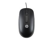 Hp Wired USB Mouse For PC Laptop Computer Optical Scroll Wheel Black FULL SIZE