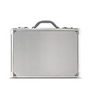Solo New York Fifth Avenue 17.3 Inch Aluminum Laptop Attaché Briefcase, Hard-Sided with Combination Locks, Silver, Silver (Siler) - AC100-10