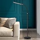 LED Floor Lamp, 3 Color Temperature and 10 Brightness Levels, 12 Watt Black LED Dimmable Modern Color Gooseneck for Living Room Bedroom Office Reading Office Piano.