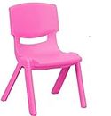 RUDRAMS Plastic Kids Chair || Strong & Durable Chair for Kids || Virgin Material Kids Chairs for 2 to 5 Years || Portable Kids Chair for 1 Year+ || Chairs for Kids Sustain Upto 100 kg (Fuscia Pink)