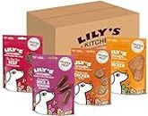 Lily's Kitchen Natural Dog Treats Multipack - Beef Mini Burgers, Duck and Venison Sausages, Chicken Bites & Chicken Jerky (8 x 70 g)