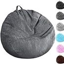 Bean Bag Chair Cover (No Filler) Washable Ultra Soft Corduroy Sturdy Zipper Beanbag Cover for Organizing Plush Toys or Textile, Sack Bean Bag for Adults,Kids,Teens