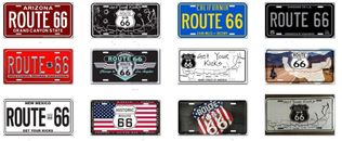 US Nummernschild Route 66 License plate: California Arizona Vegas etc. 30x15 cm