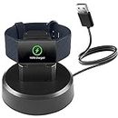 ukiism Charger Dock for Fitbit Watch, Uskiim Anti-Slip Charging Dock Station Base Cradle with 3.3FT USB Cord Replacement for Fitbit Charge 4 Charge 3